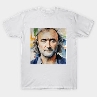 Watercolors with Phil Collins T-Shirt